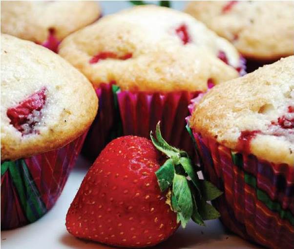 Healthy Hair Recipes: Berry and Jam Muffins with Vitamin C