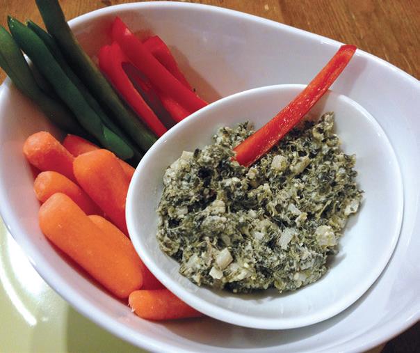 Healthy Hair Recipe for Garlicky Spinach Dip