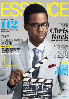 March issue of Essence magazine, with Oscars host Chris Rock