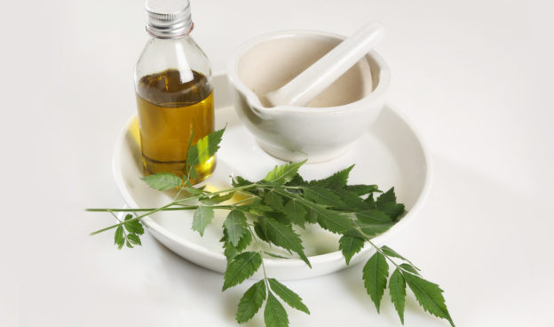 Neem oil for healthy hair and scalp